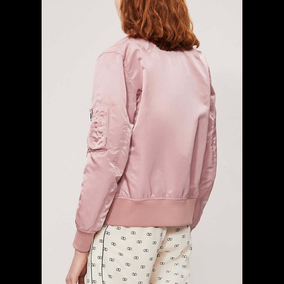 BNWT Authentic VALENTINO Pink Bomber Jacket Size 2 - Picture 4 of 9